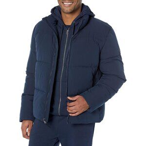 Amazon Essentials Men's Mock Neck Heavyweight Puffer Coat Size XXL Big Navy